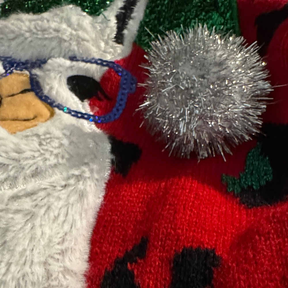 32 Degrees UGLY Red and Green Llama Sweater - Picture 10 of 12